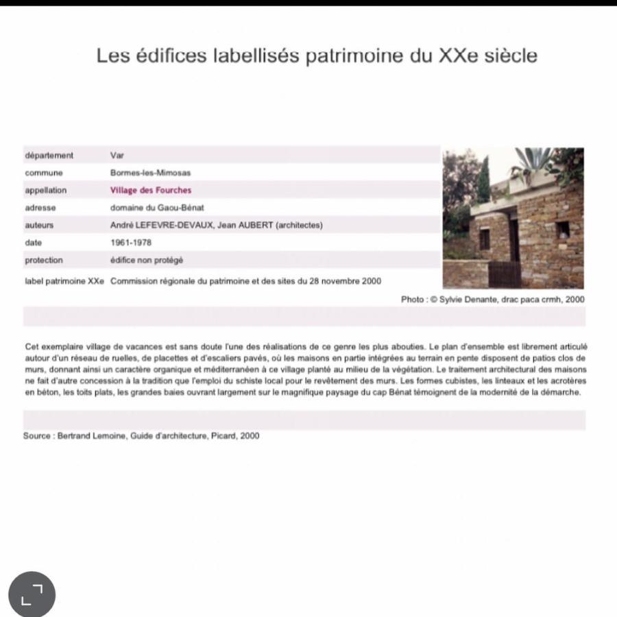 Gaou Benat, Village Des Fourches, Label Patrimoine Xxe Siecle Bormes-les-Mimosas Exteriör bild